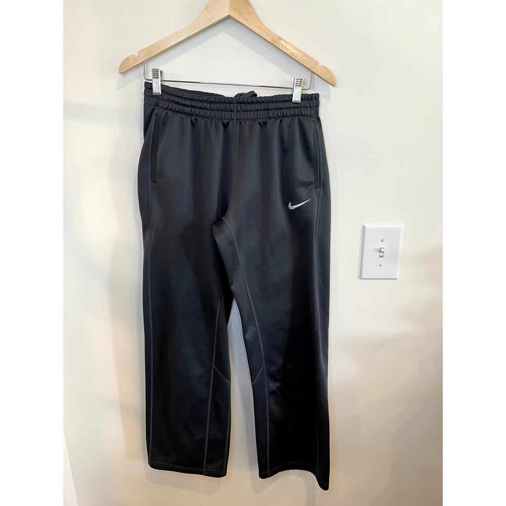 Nike Dri-FIT Gray Track Pants Women's Medium Athletic Joggers Drawstring